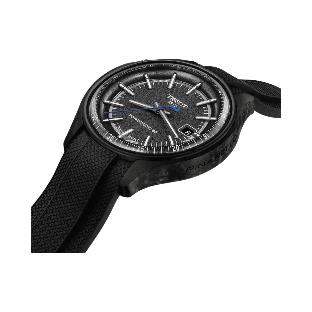 Tissot Pinarello Men Automatic Grey Dial Analog Rubber Watch T1624089706100
