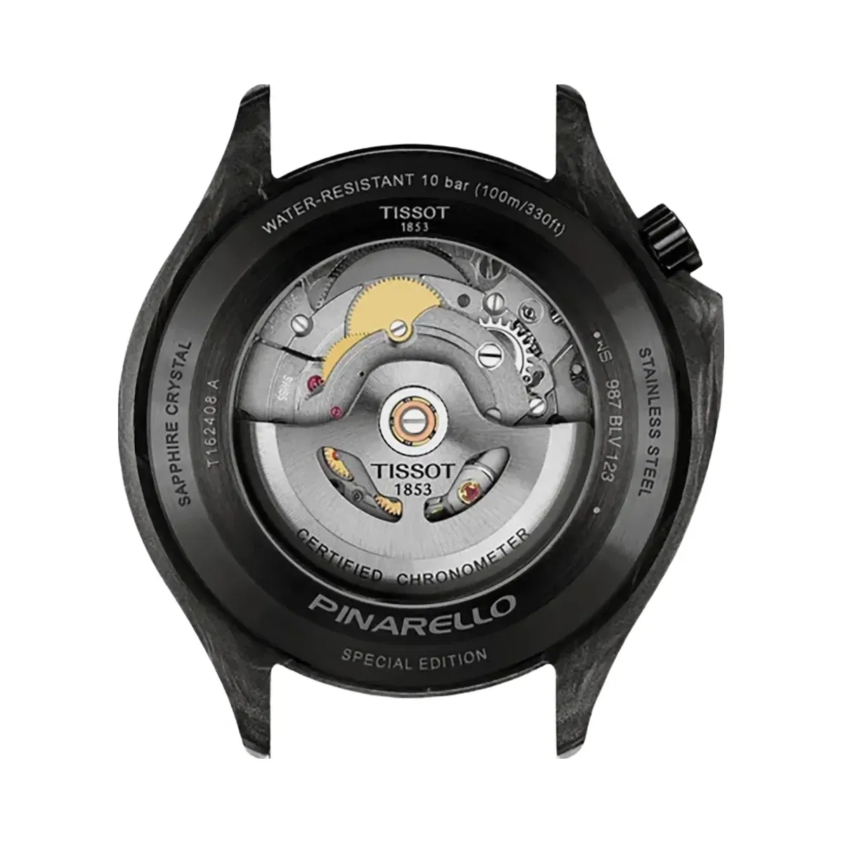 Tissot Pinarello Men Automatic Grey Dial Analog Rubber Watch T1624089706100