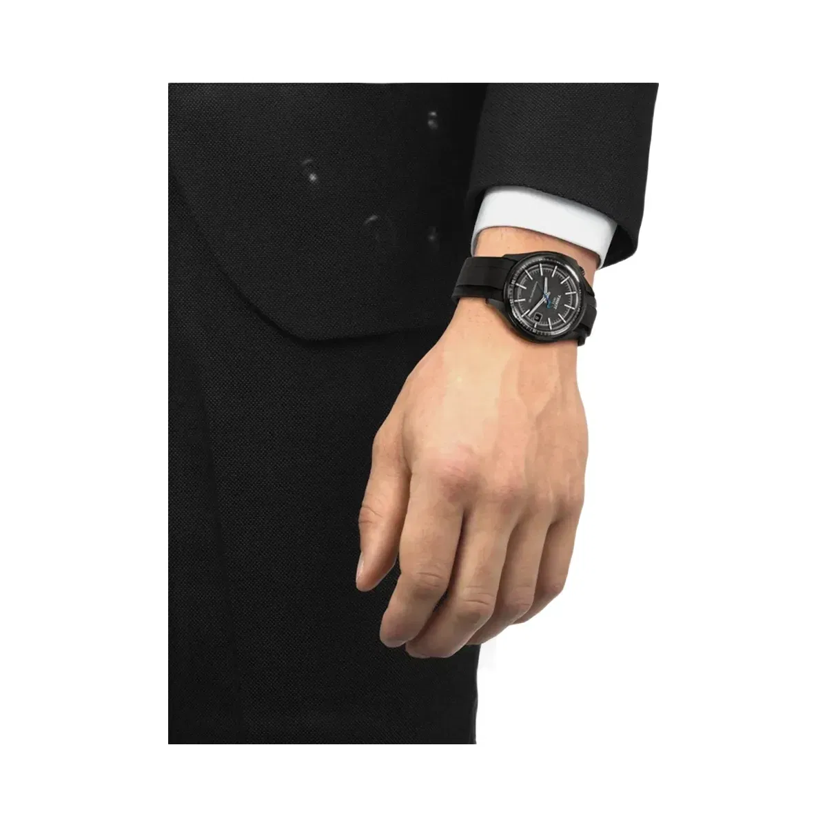 Tissot Pinarello Men Automatic Grey Dial Analog Rubber Watch T1624089706100