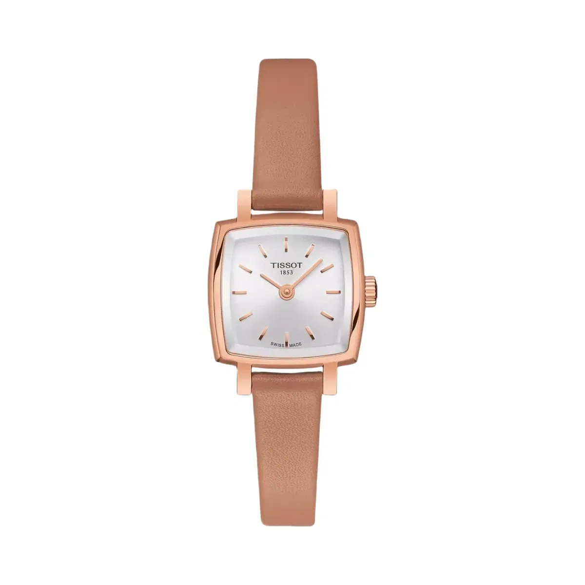 Tissot Lovely Women Quartz Silver Dial Analog Leather Watch T0581093603101