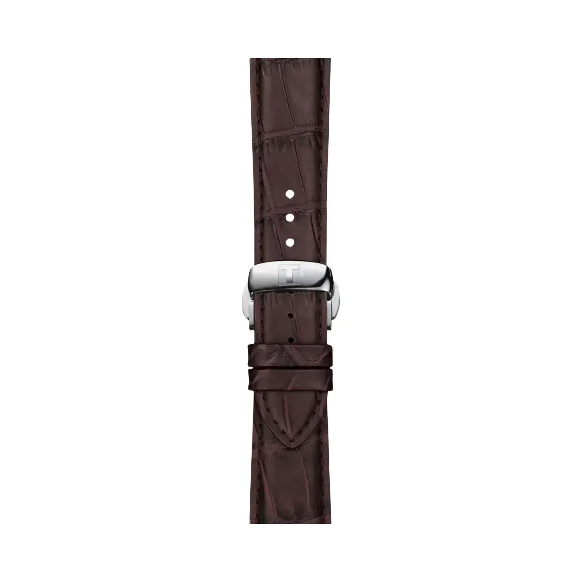 Tissot Gentleman Men Quartz Silver Dial Analog Leather Watch T1274071603101