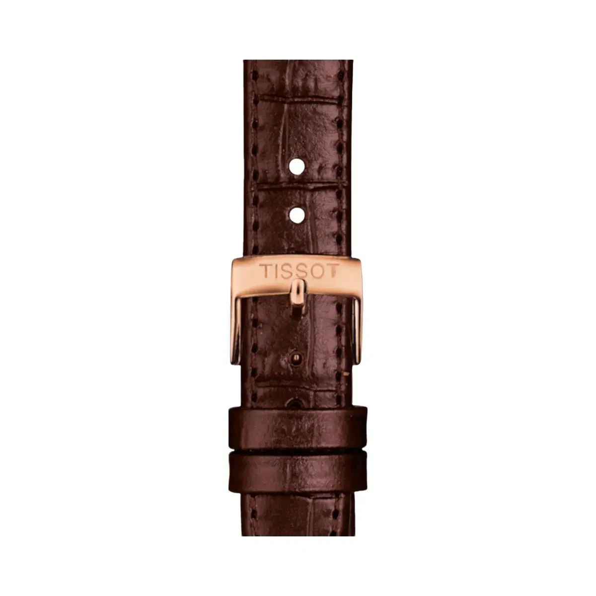 Tissot Men Automatic Silver Dial Leather Watch T1222073603100