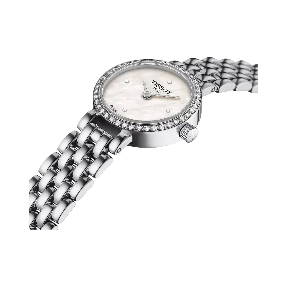 Tissot Lovely Women Quartz Mother Of Pearl Dial Analog Stainless Steel Watch T1400096111600