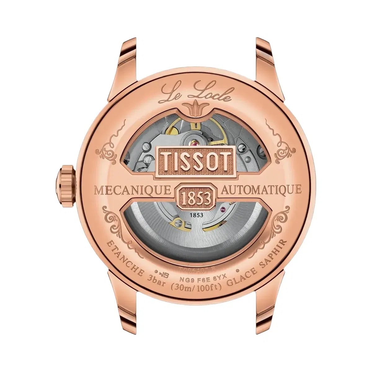 Tissot Le Locle Men Automatic Silver Dial Analog Leather Watch T0064073603300