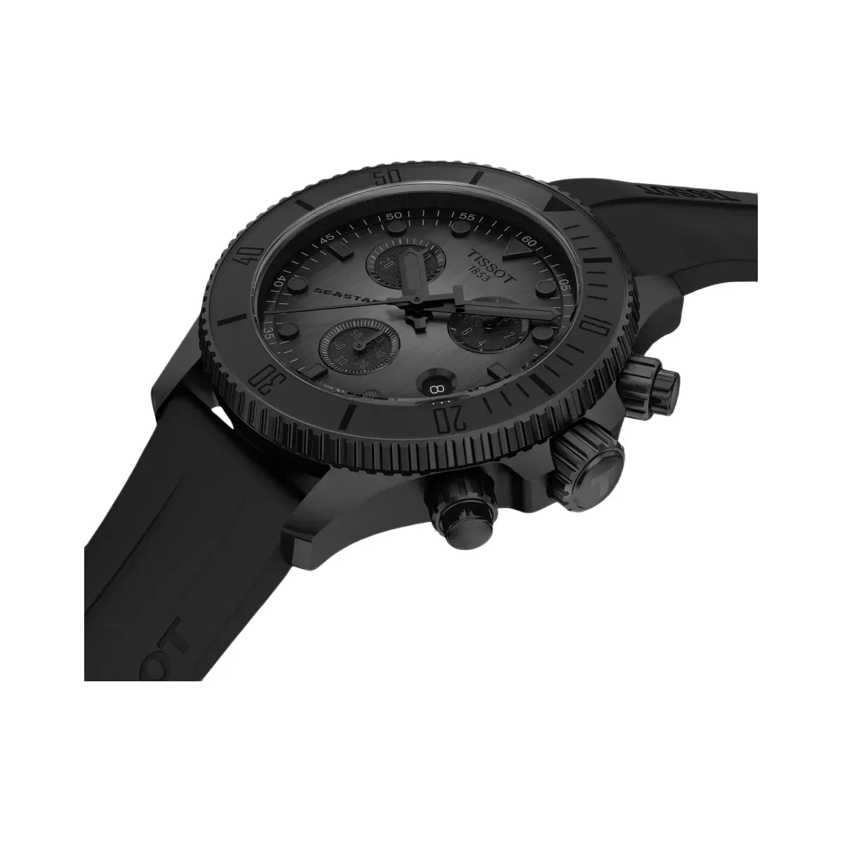 Tissot Seastar 1000 Men Quartz Black Dial Chronograph Synthetic Watch T1202173706100