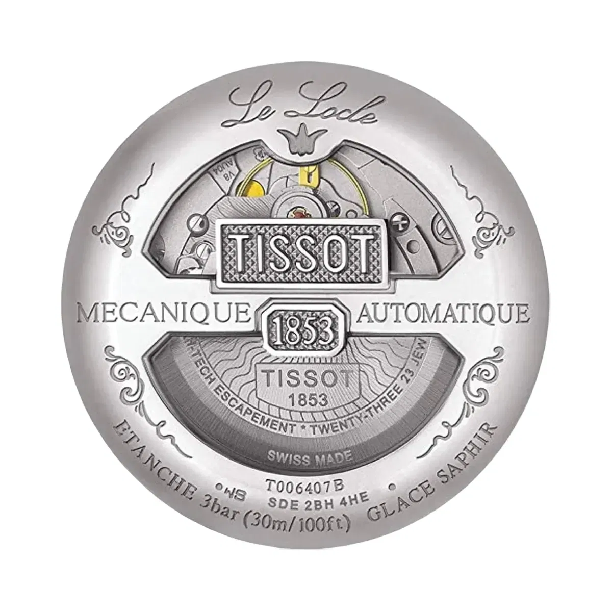 Tissot Le Locle Men Automatic Silver Dial Analog Stainless Steel Watch T0064071103300