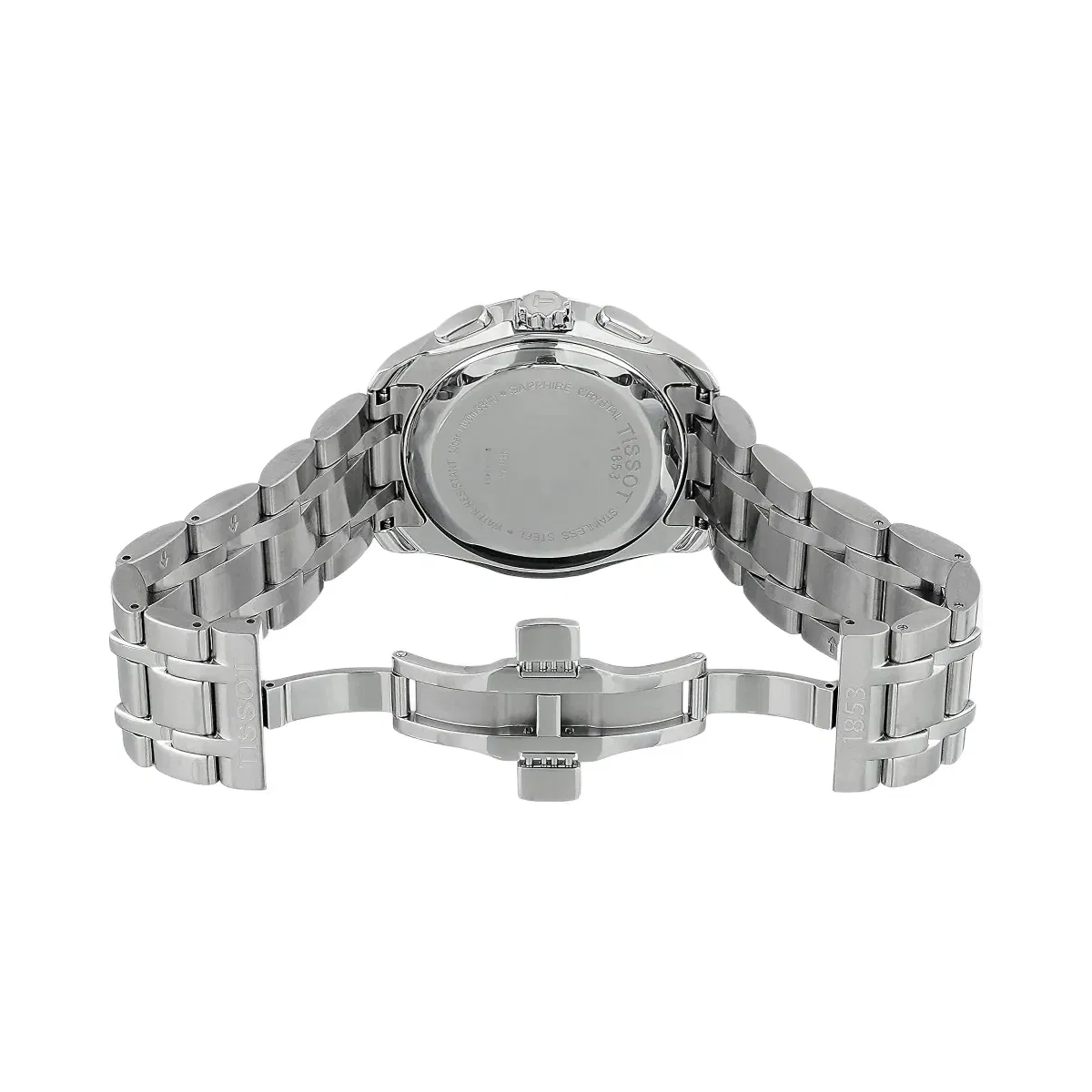 Tissot Couturier Men Quartz Black Dial Chronograph Stainless Steel Watch T0356171105100