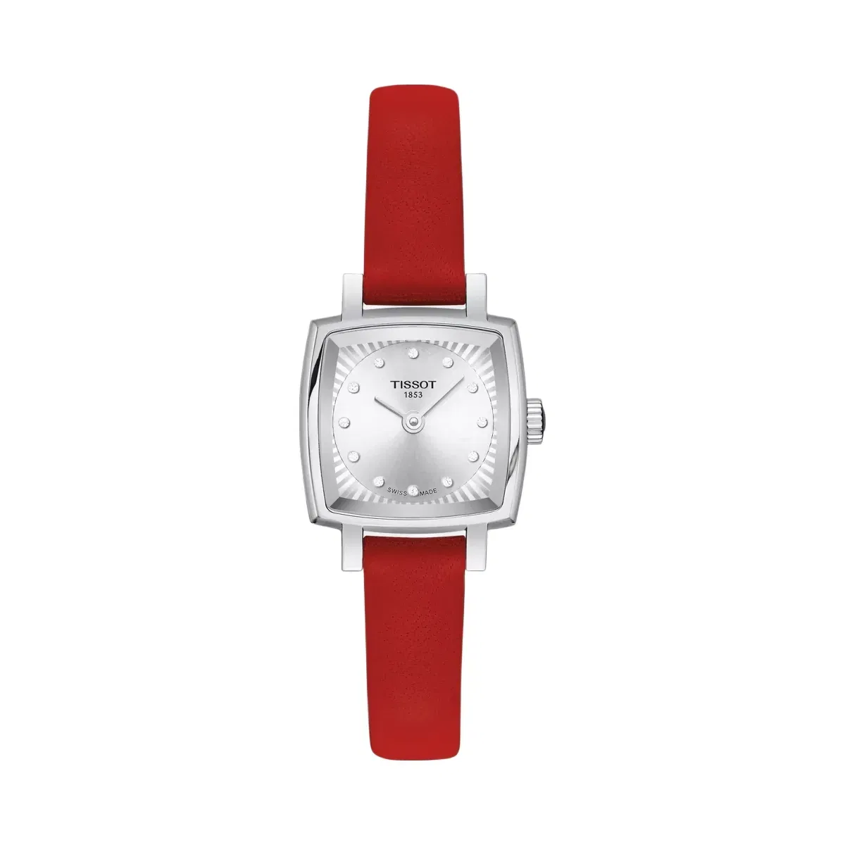 Tissot Lovely Women Quartz Silver Dial Analog Leather Watch T0581091603600