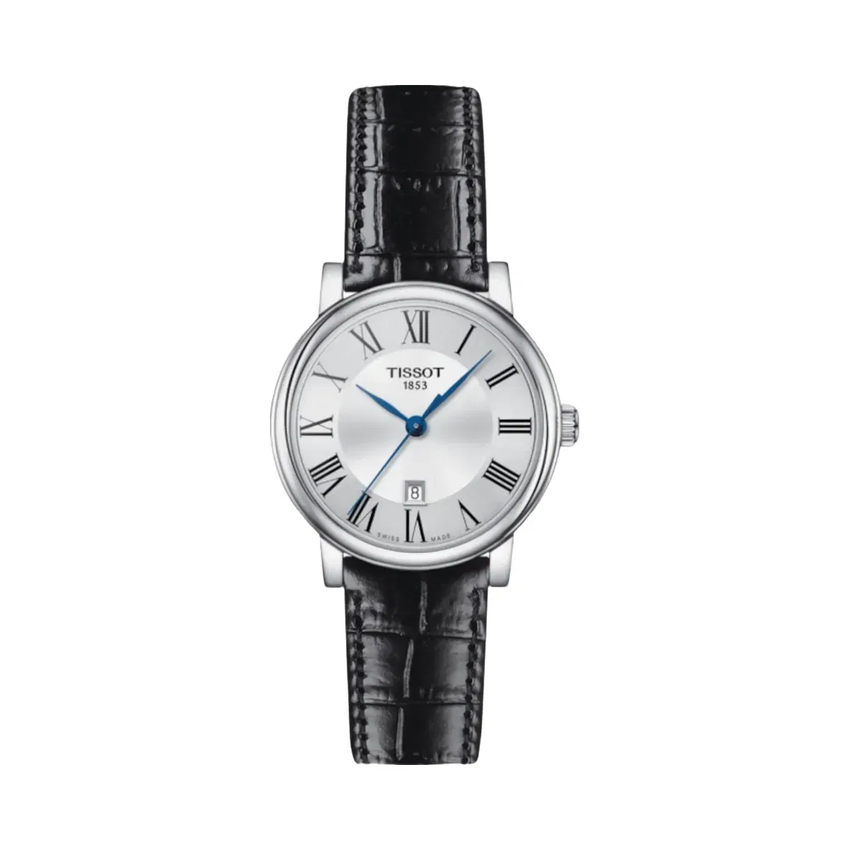 Tissot Carson Women Quartz Silver Dial Analog Leather Watch T1222101603300