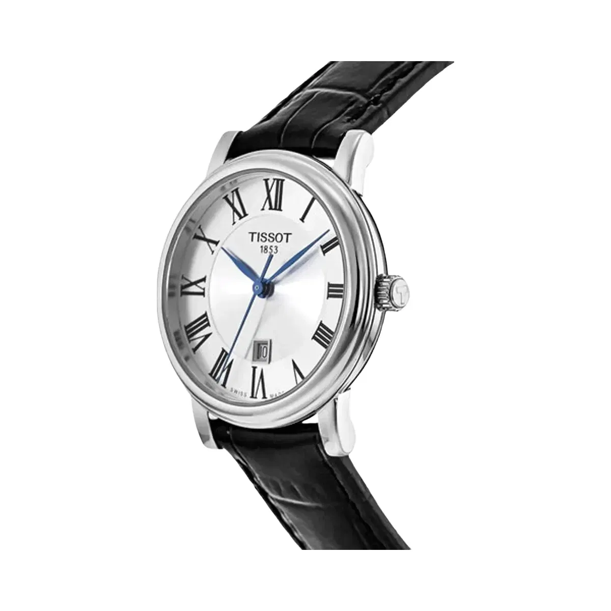 Tissot Carson Women Quartz Silver Dial Analog Leather Watch T1222101603300