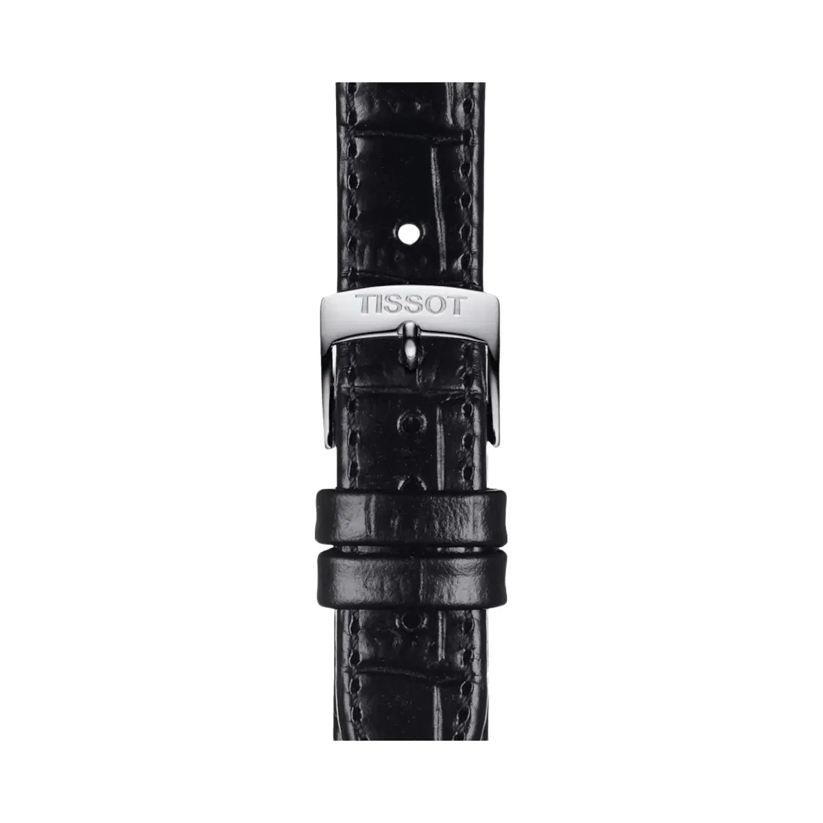 Tissot Carson Women Quartz Silver Dial Analog Leather Watch T1222101603300