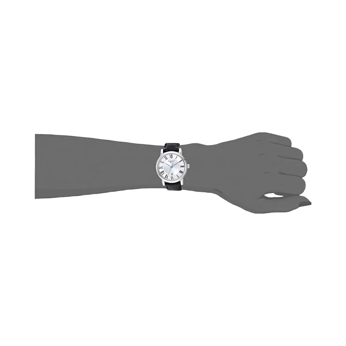 Tissot Carson Women Quartz Silver Dial Analog Leather Watch T1222101603300