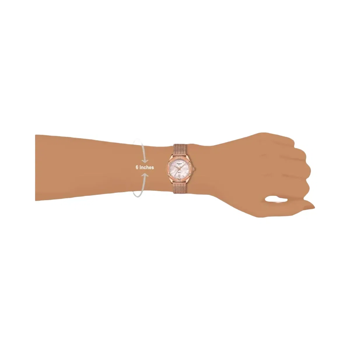 Tissot PR 100 Women Quartz Mother Of Pearl Dial Analog Mesh Watch T1019103315100