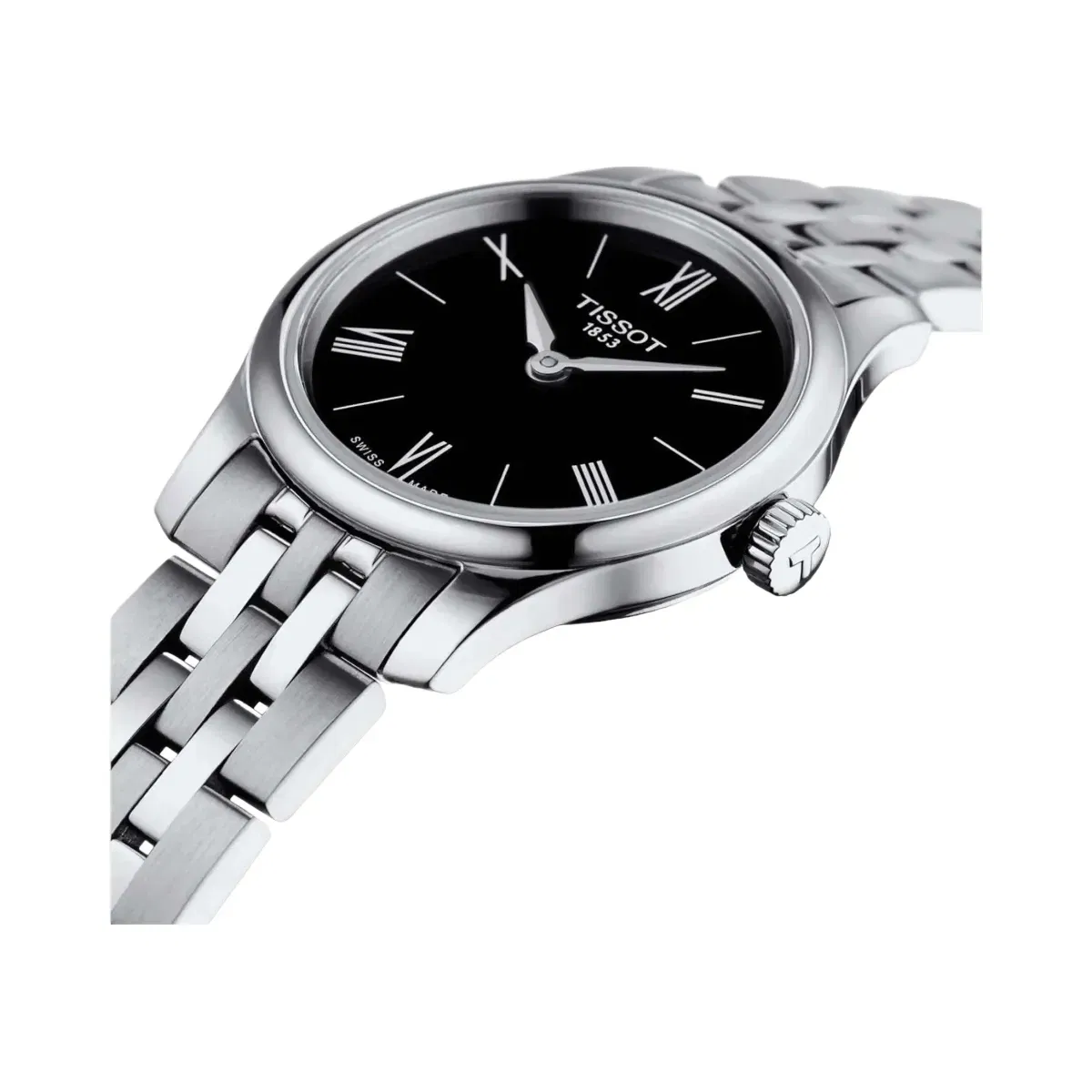 Tissot Tradition Women Quartz Black Dial Analog Stainless Steel Watch T0630091105800