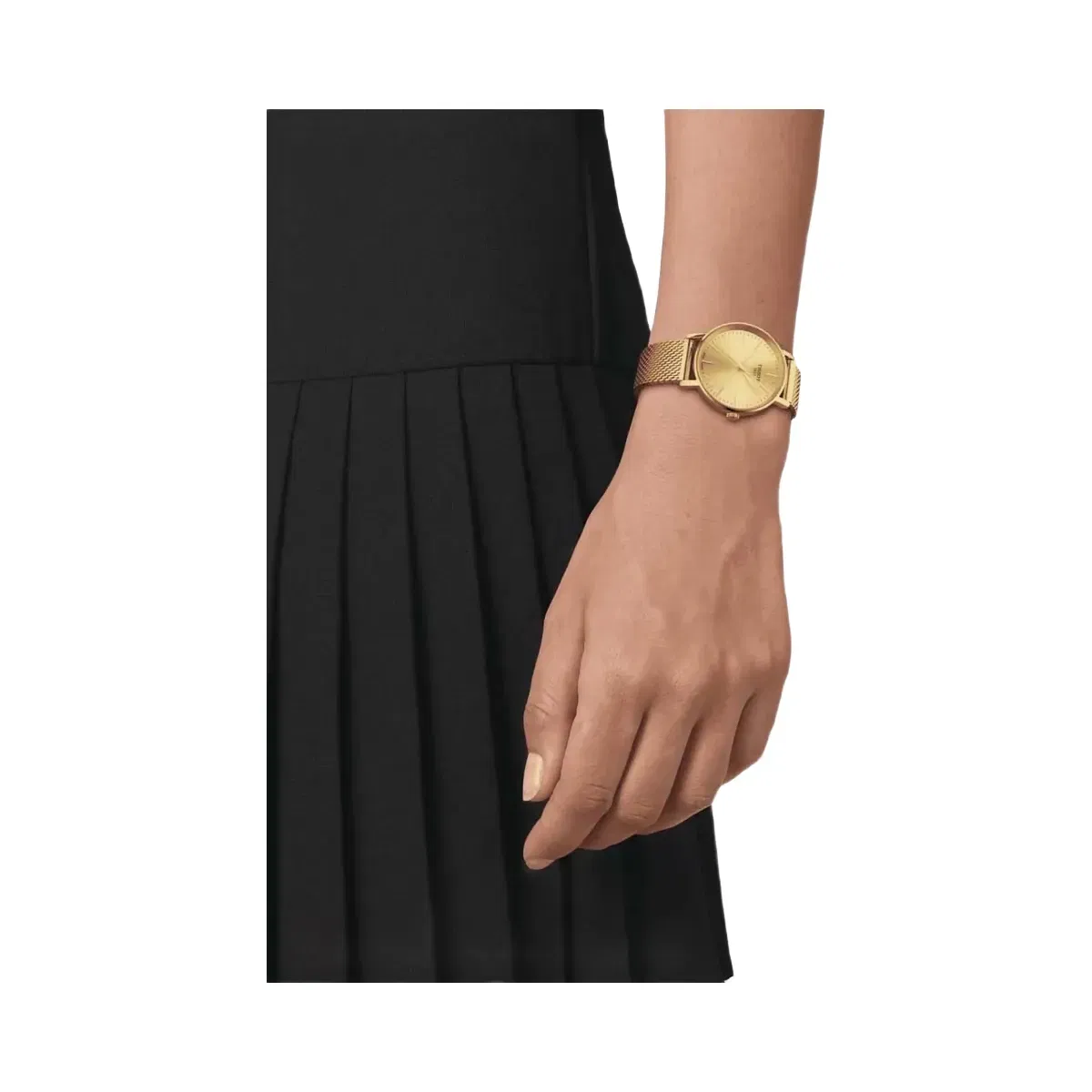 Tissot Everytime Women Quartz Champagne Dial Analog Stainless Steel Watch T1432103302100