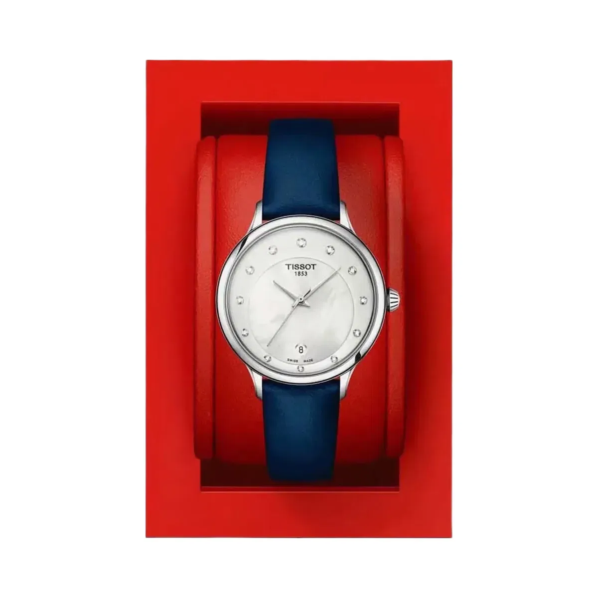 Tissot Odaci-T Men Quartz Mother Of Pearl Dial Analog Leather Watch T1332101611600