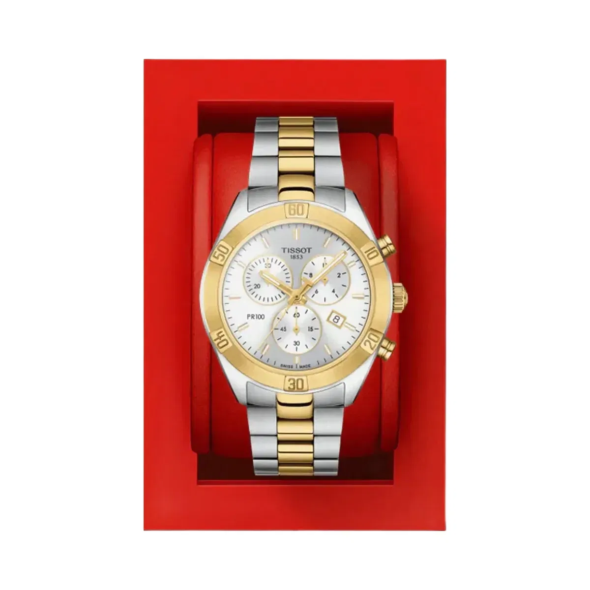 Tissot PR 100 Women Quartz Silver Dial Chronograph Stainless Steel Watch T1019172203100