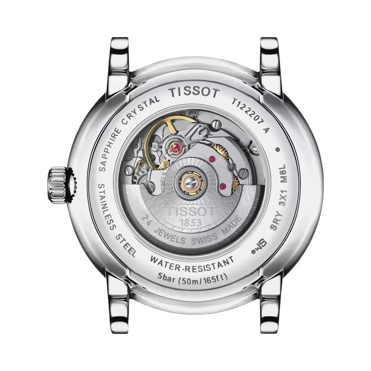Tissot Carson Women Automatic Silver Dial Analog Leather Watch T1222071603601