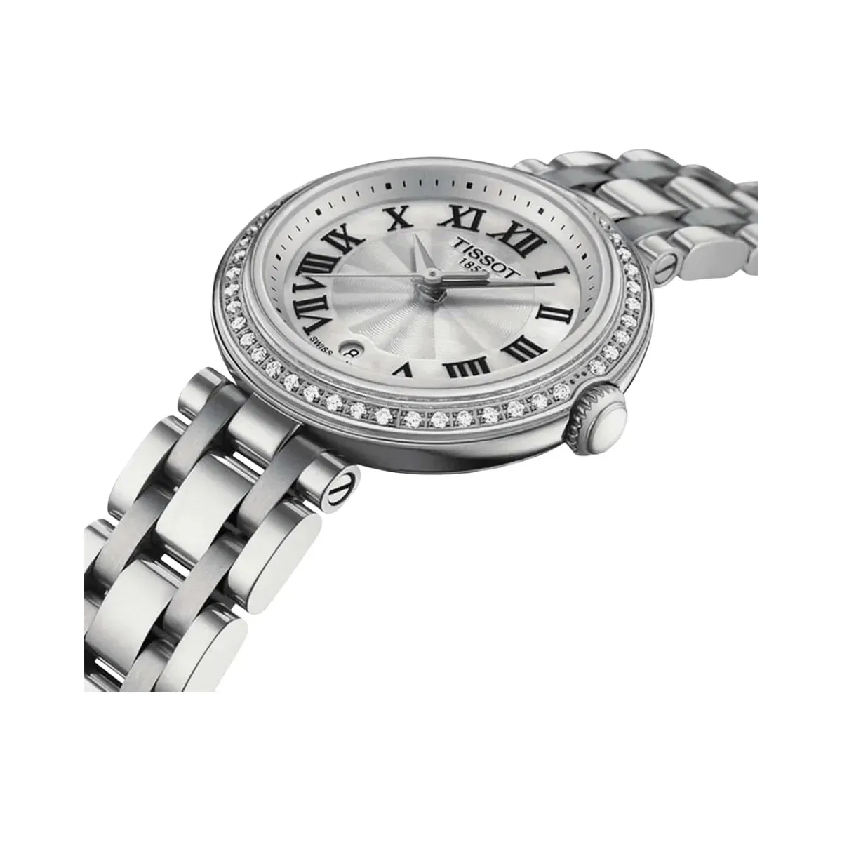 Tissot Bellissima Women Quartz Mother Of Pearl Dial Analog Stainless Steel Watch T1260106111300