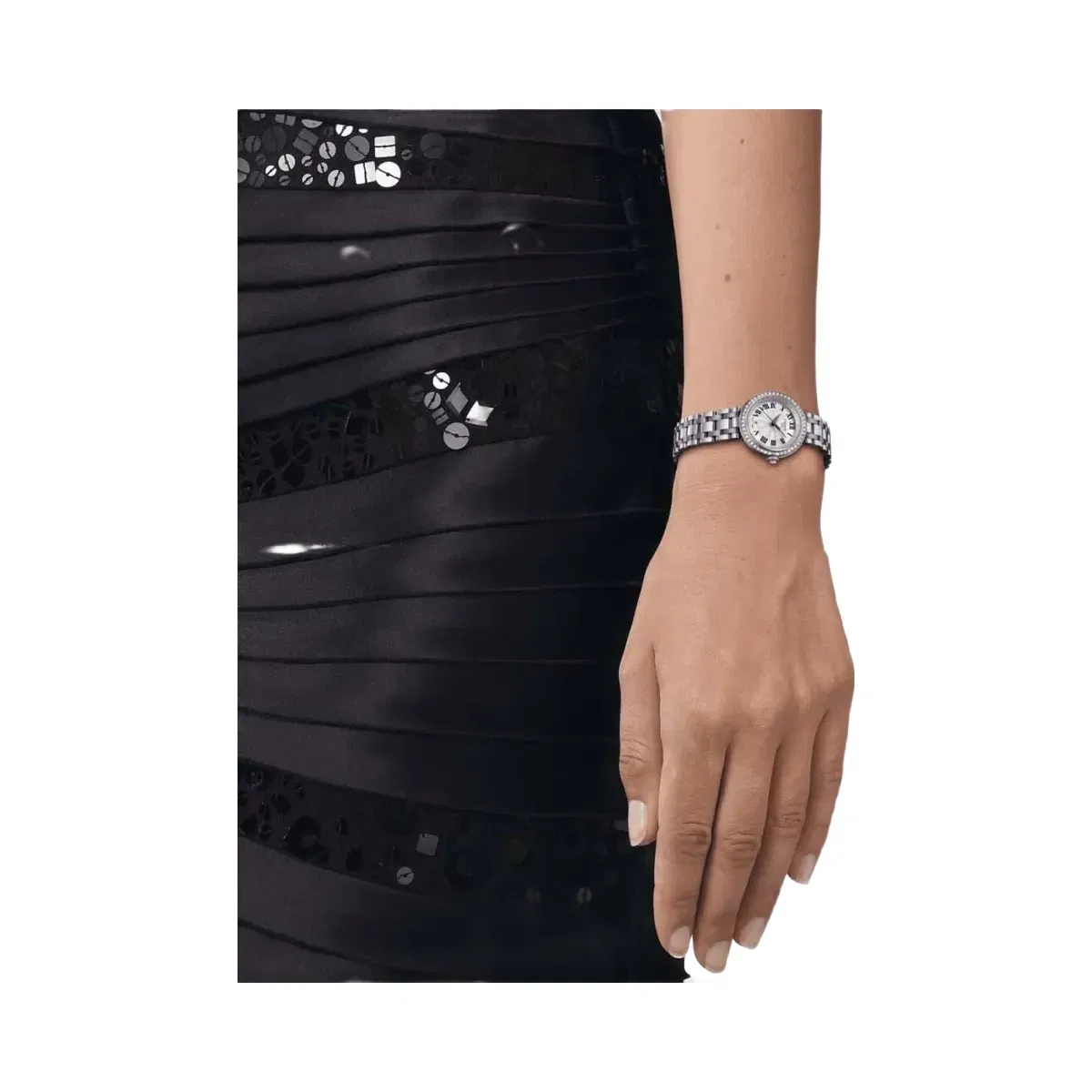 Tissot Bellissima Women Quartz Mother Of Pearl Dial Analog Stainless Steel Watch T1260106111300