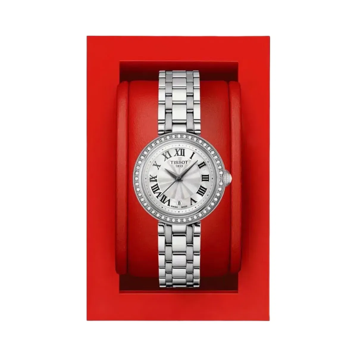 Tissot Bellissima Women Quartz Mother Of Pearl Dial Analog Stainless Steel Watch T1260106111300