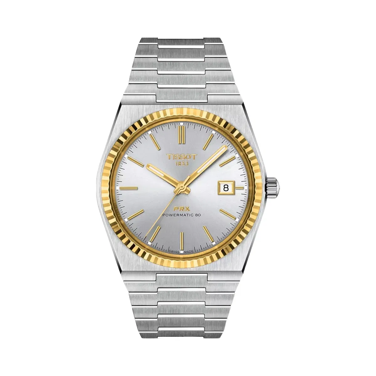 Tissot PRX Men Automatic Silver Dial Analog Stainless Steel Watch T9314074103101