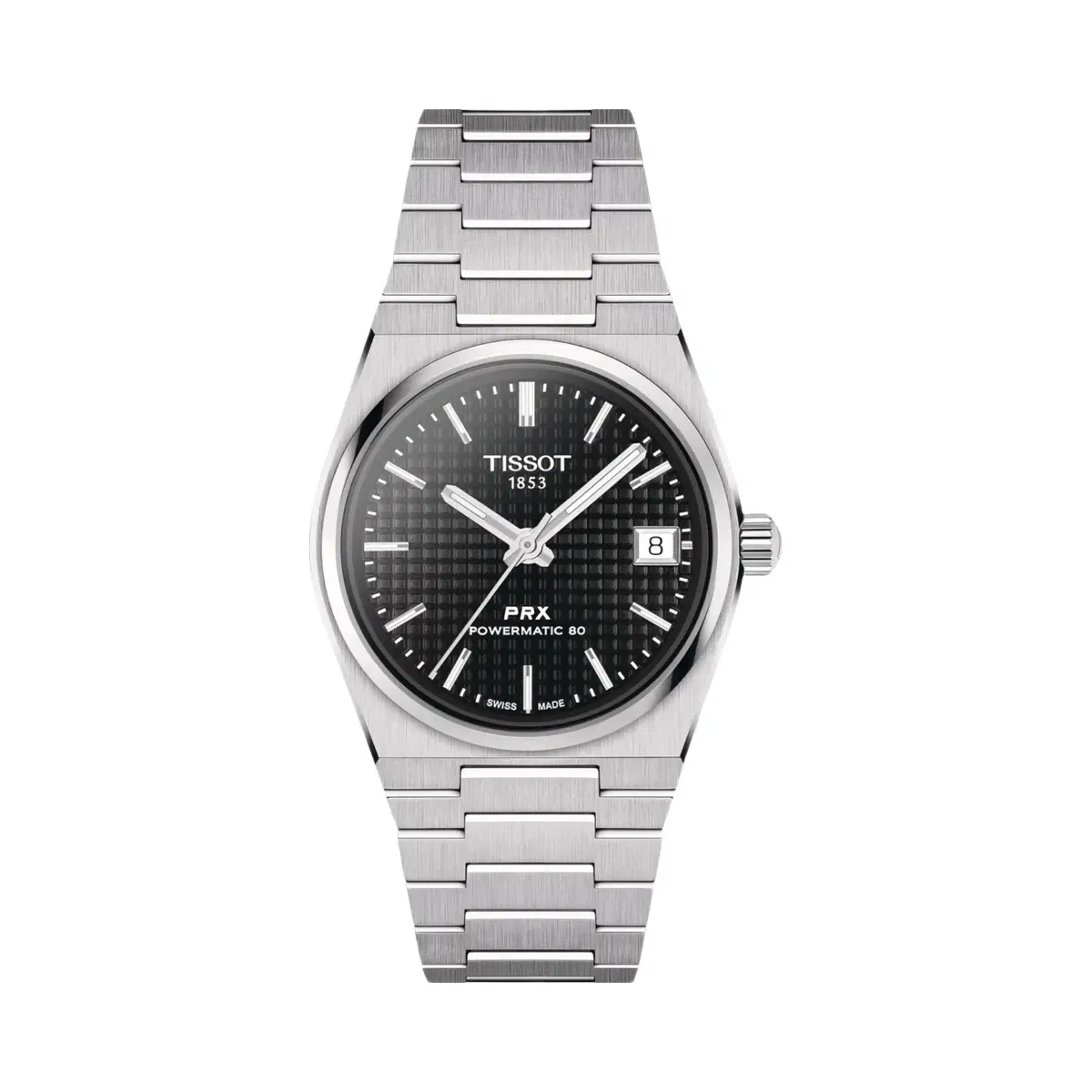 Tissot PRX Women Automatic Black Dial Analog Stainless Steel Watch T1372071105100