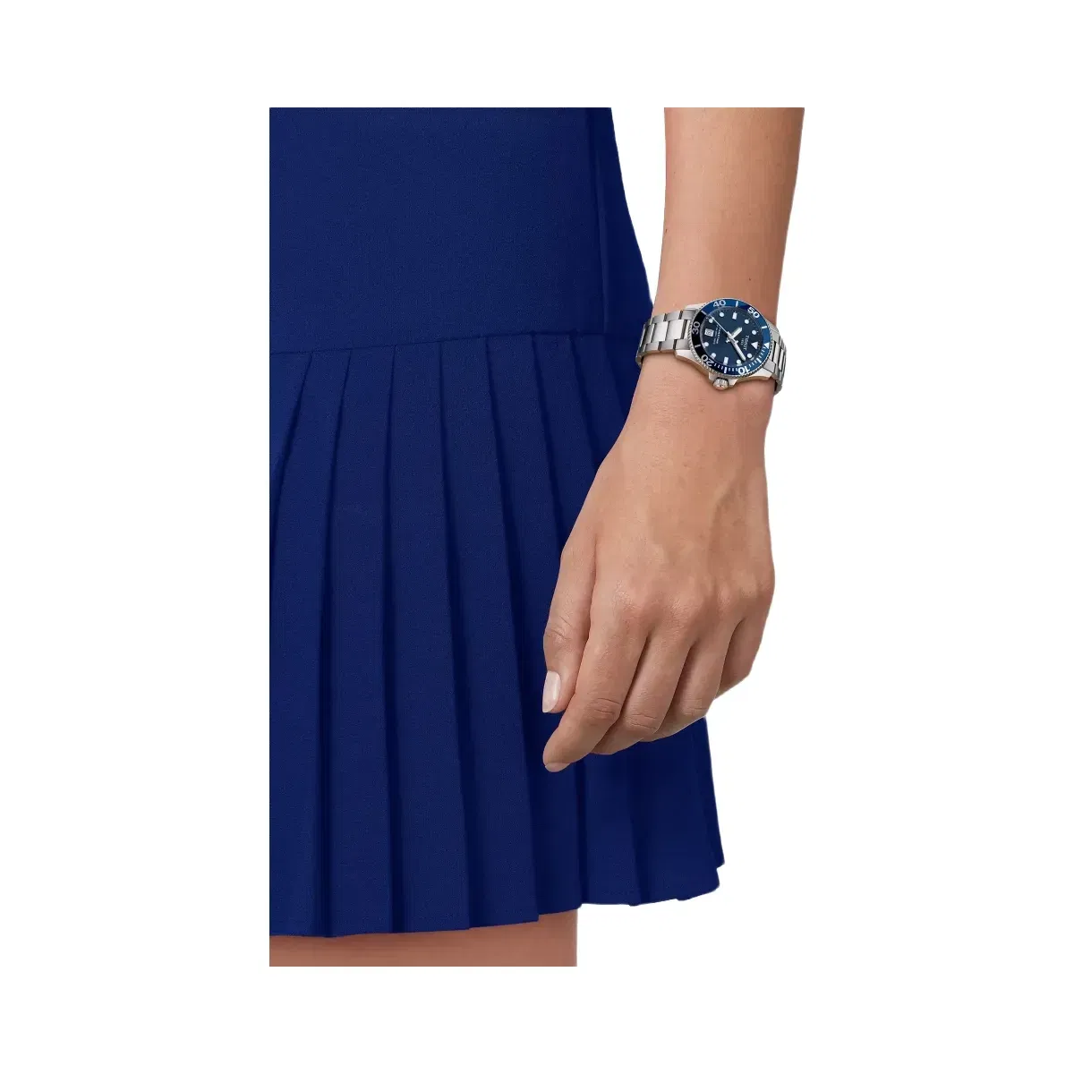 Tissot Seastar 1000 Women Quartz Blue Dial Analog Stainless Steel Watch T1202101104100