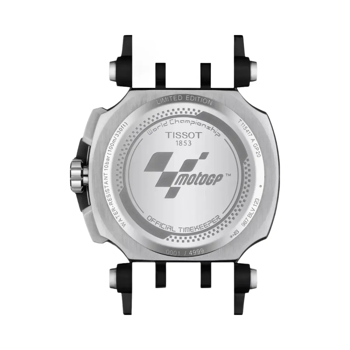 Tissot T-Race MotoGP Limited Edition Men Quartz Black Dial Chronograph Leather Watch T1154172705101