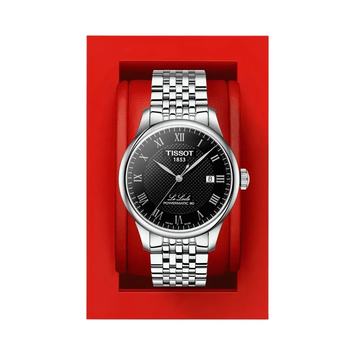Tissot Le Locle Men Automatic Black Dial Analog Stainless Steel Watch T0064071105300