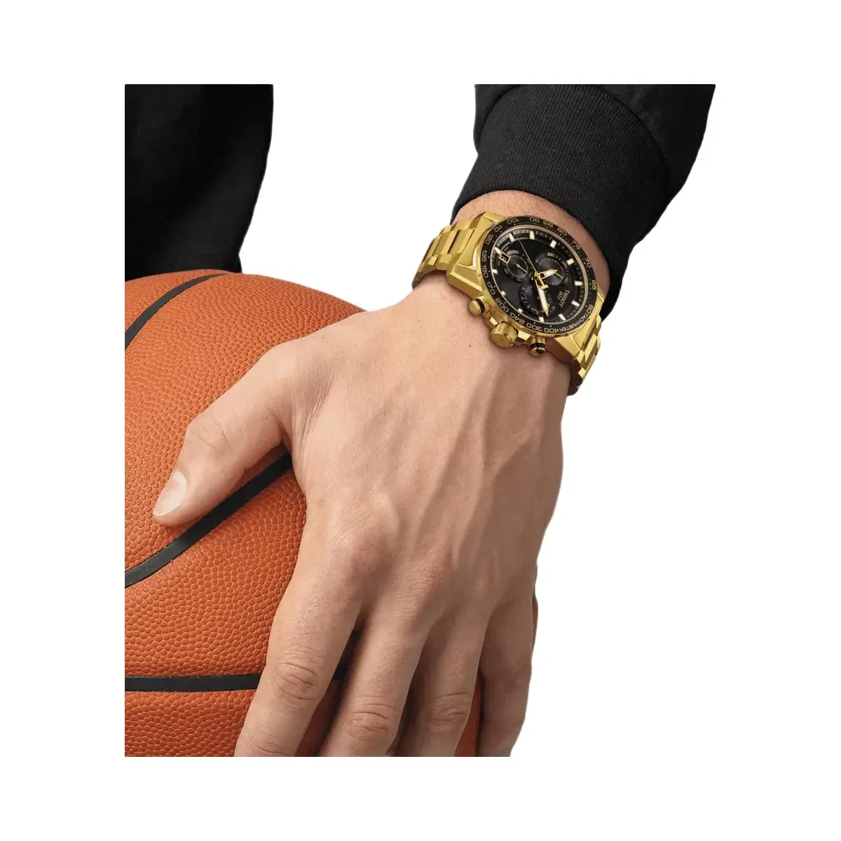 Tissot Supersport Men Quartz Black Dial Chronograph Stainless Steel Watch T1256173305101