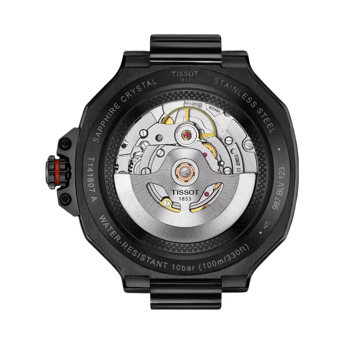 Tissot T-Race Men Automatic Black Dial Analog Silicone Watch T1418073705700
