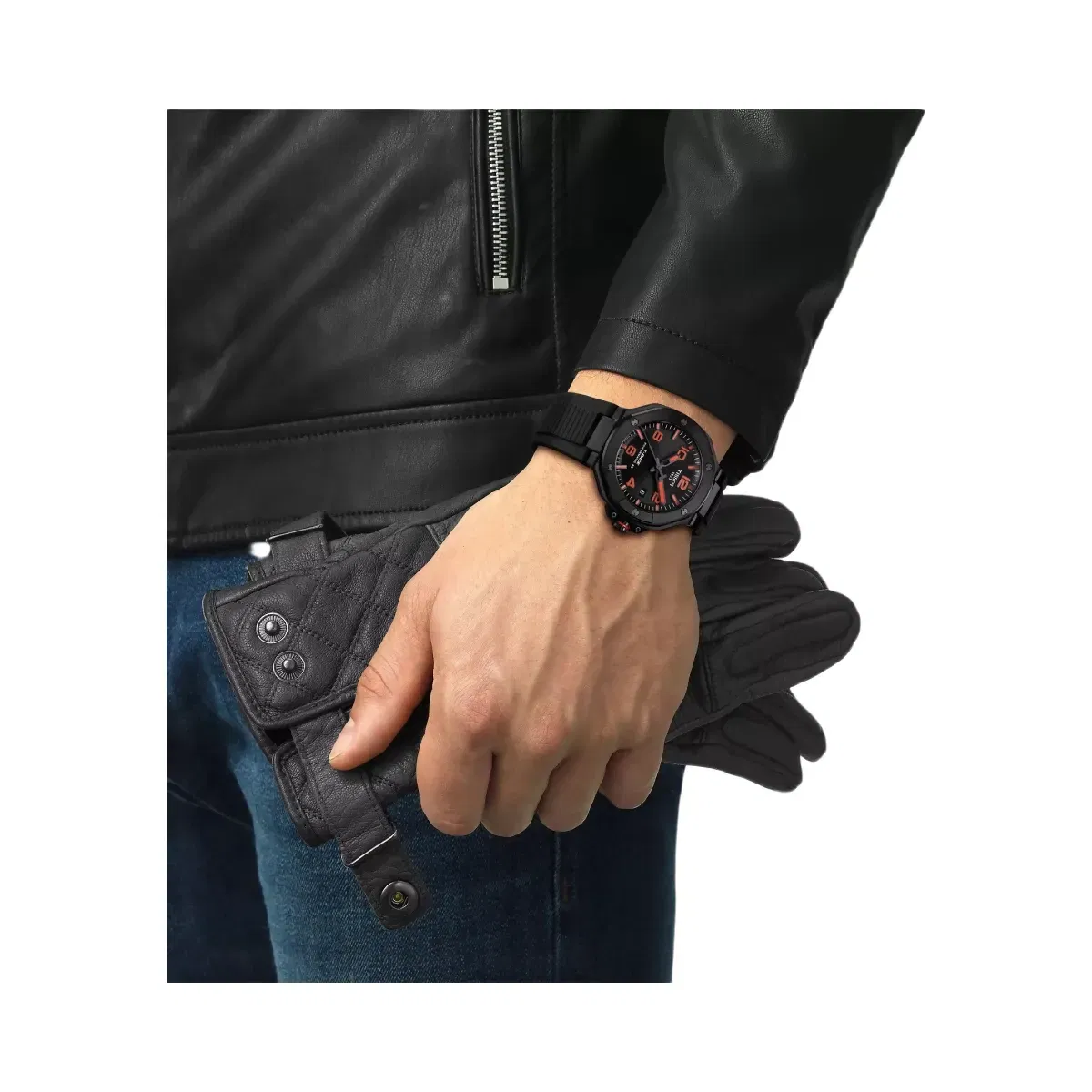 Tissot T-Race Men Automatic Black Dial Analog Silicone Watch T1418073705700