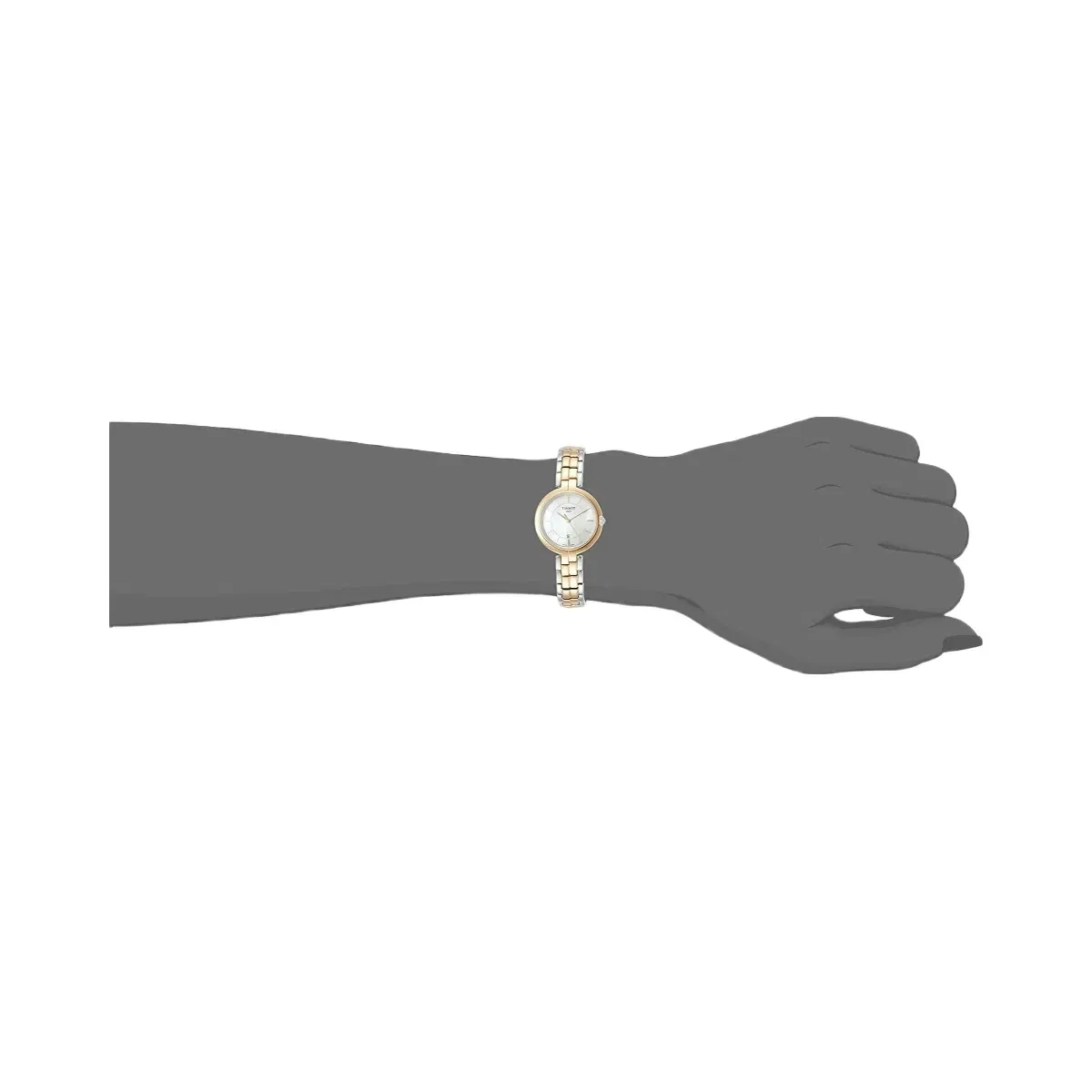 Tissot Flamingo Women Quartz White Dial Analog Stainless Steel Watch T0942102211100