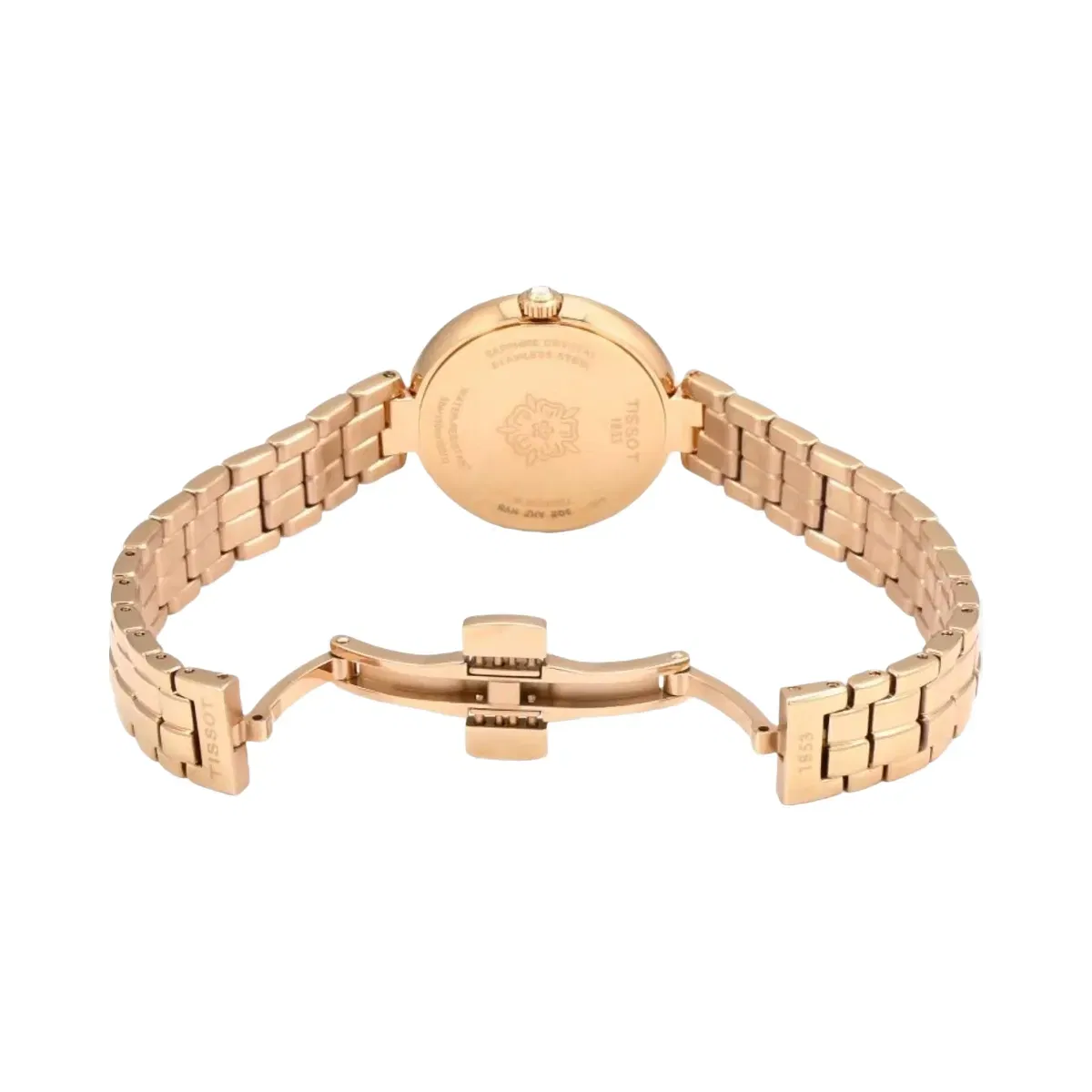 Tissot Flamingo Women Quartz Mother Of Pearl Dial Analog Stainless Steel Watch T0942103311101