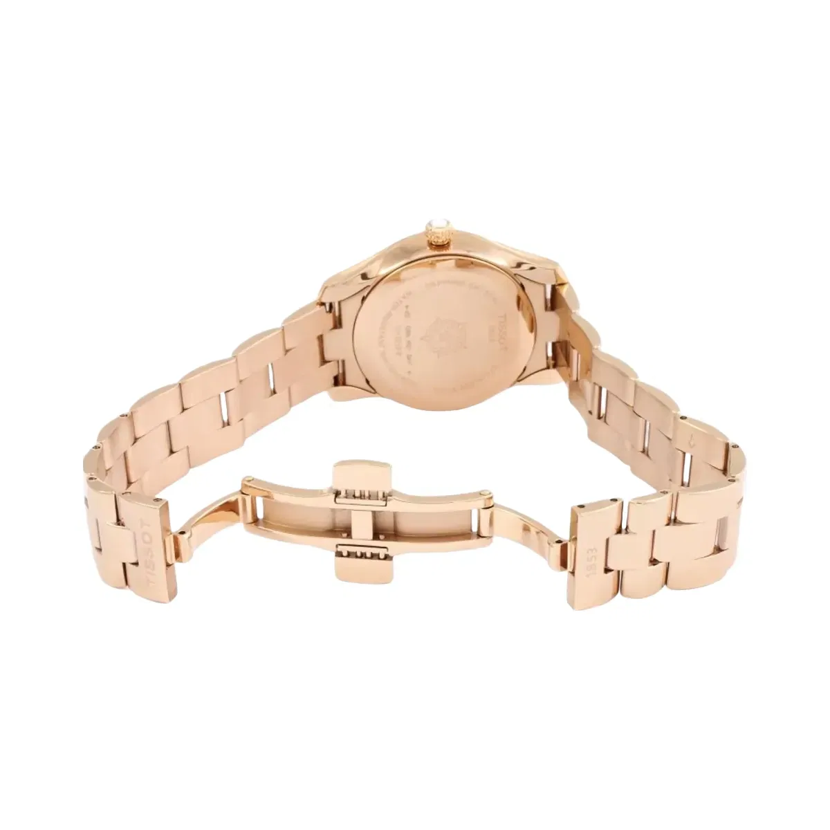 Tissot T-Wave Women Quartz Mother Of Pearl Dial Analog Stainless Steel Watch T1122103311100