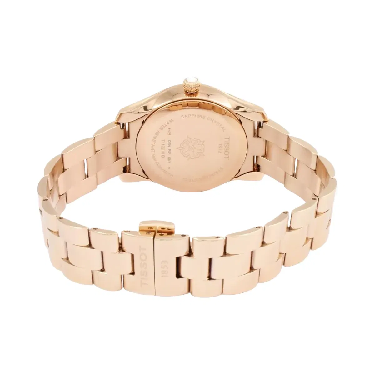 Tissot T-Wave Women Quartz Mother Of Pearl Dial Analog Stainless Steel Watch T1122103311100