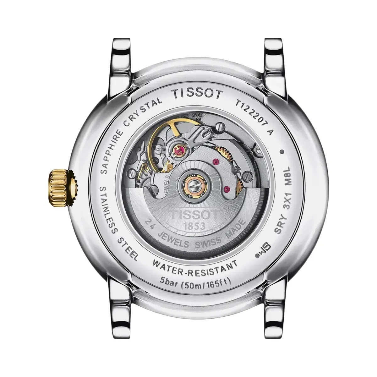 Tissot Carson Women Automatic Silver Dial Analog Stainless Steel Watch T1222072203100