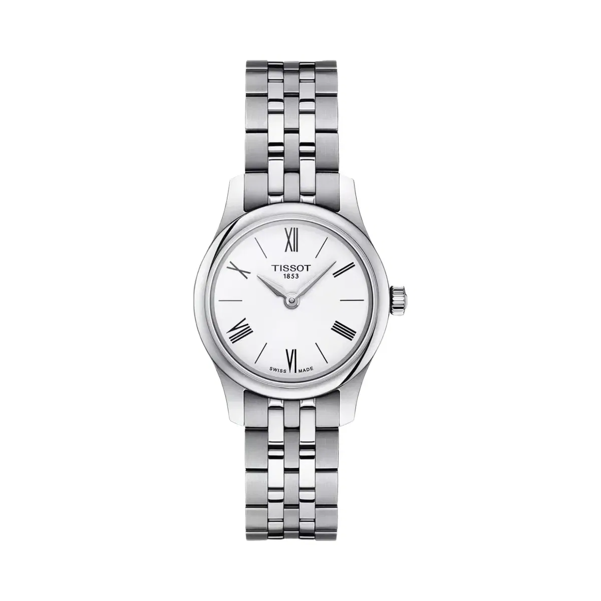 Tissot Tradition Women Quartz White Dial Analog Stainless Steel Watch T0630091101800