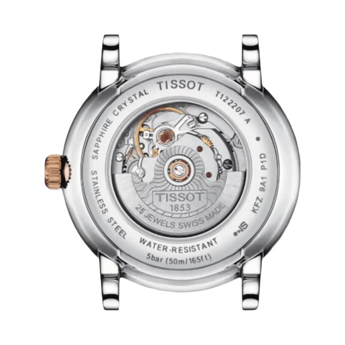 Tissot Carson Women Automatic Silver Dial Analog Stainless Steel Watch T1222072203101