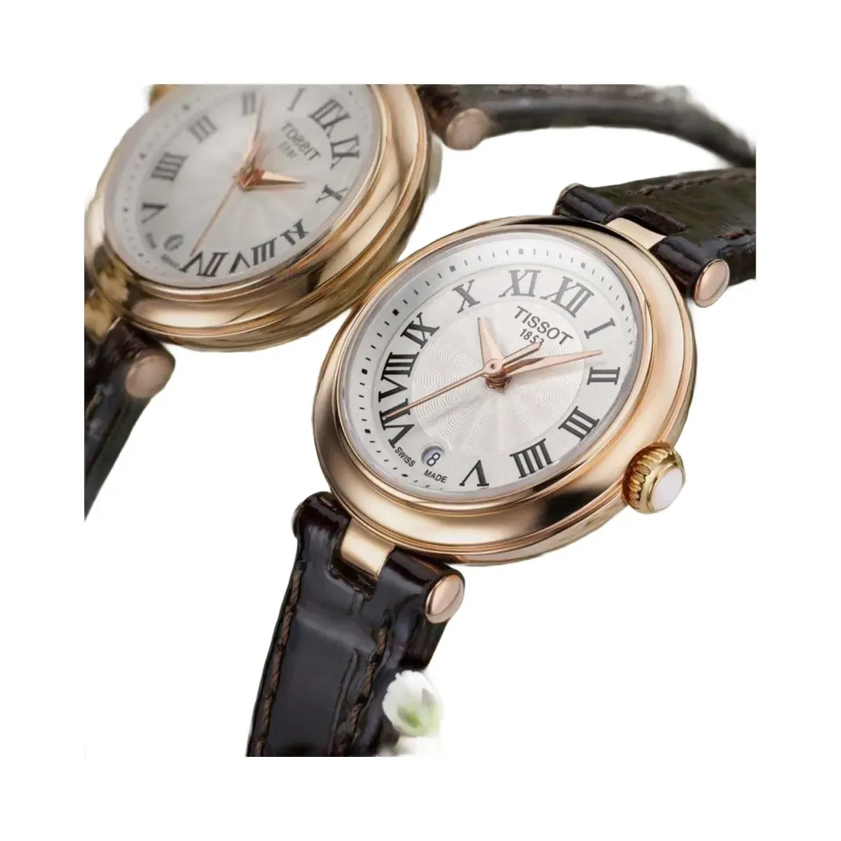 Tissot Bellissima Women Quartz White Dial Analog Leather Watch T1260103601300