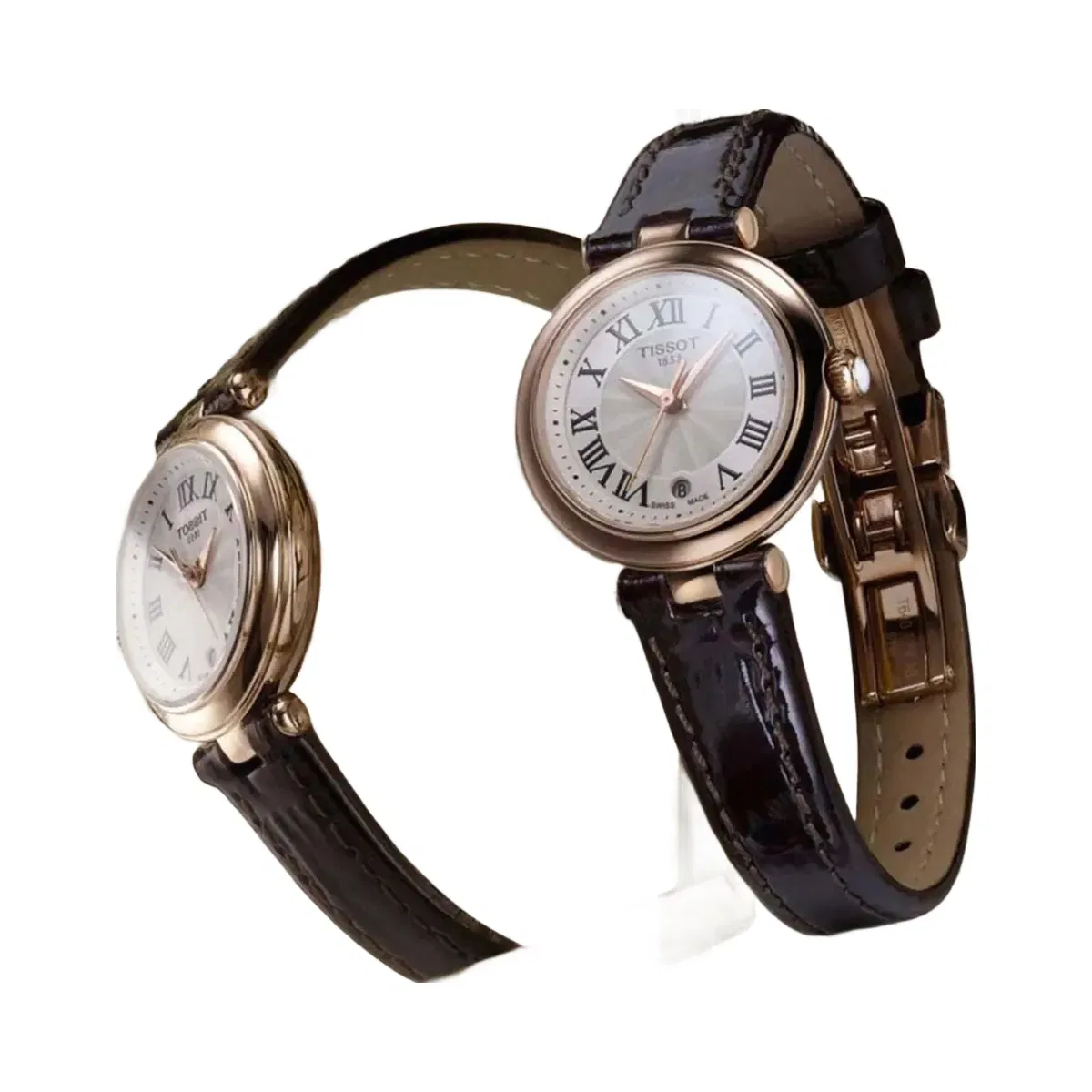 Tissot Bellissima Women Quartz White Dial Analog Leather Watch T1260103601300