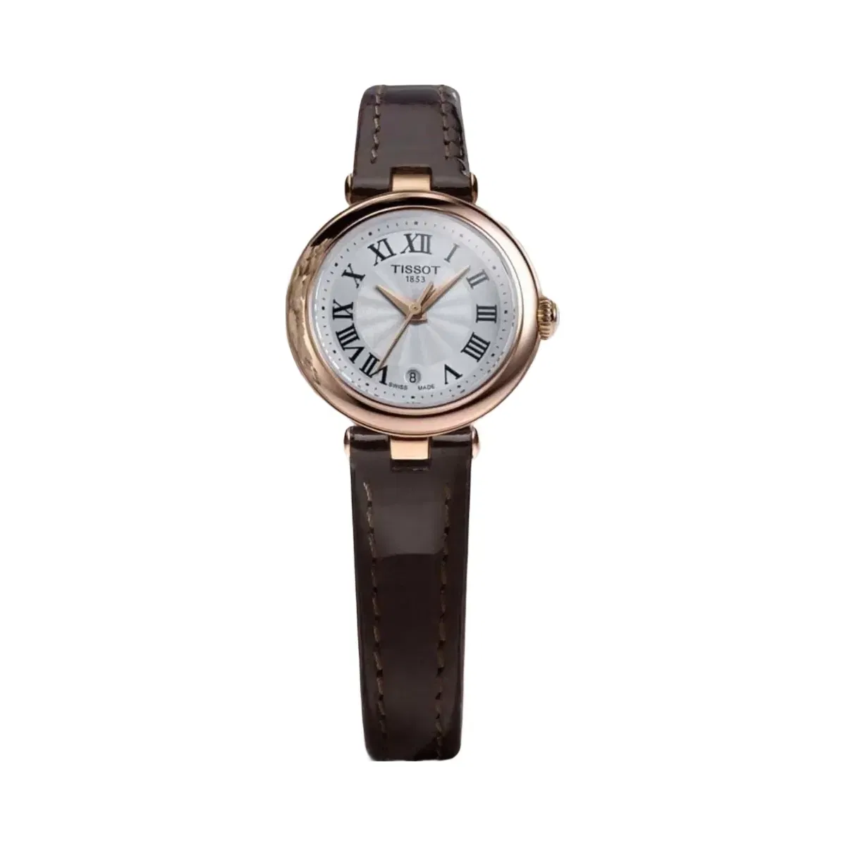 Tissot Bellissima Women Quartz White Dial Analog Leather Watch T1260103601300