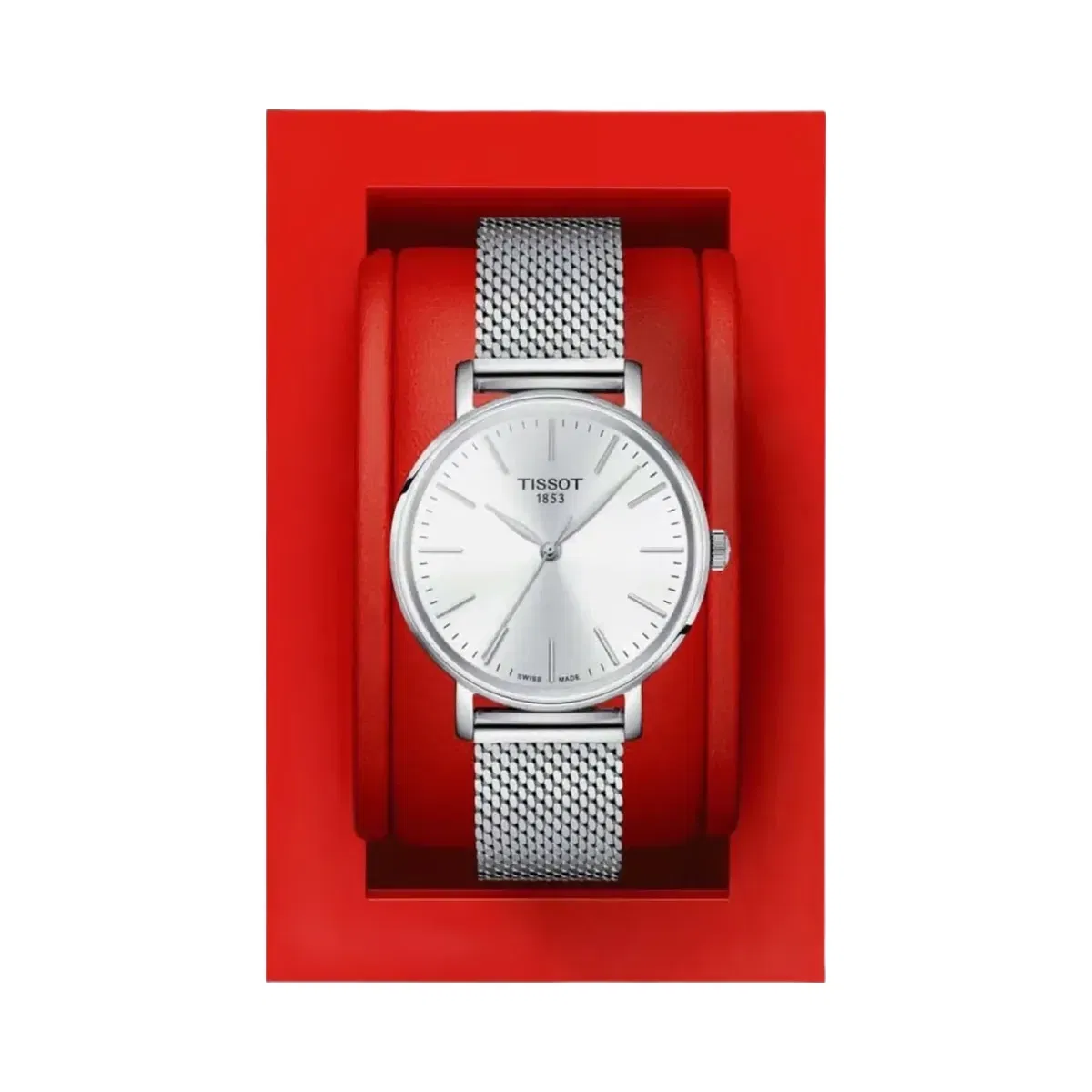 Tissot Everytime Women Quartz White Dial Analog Stainless Steel Watch T1432101101100