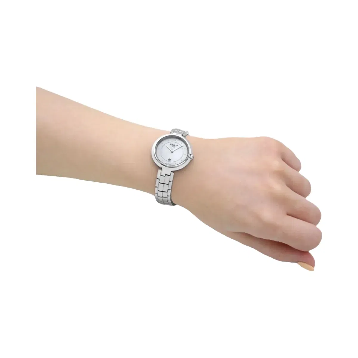 Tissot Flamingo Women Quartz Mother Of Pearl Dial Analog Stainless Steel Watch T0942101111601