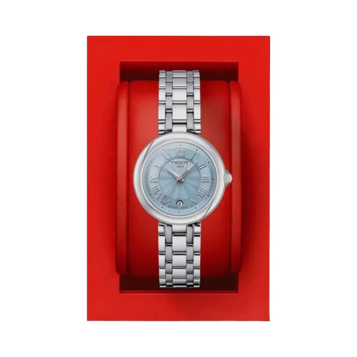 Tissot Bellissima Women Quartz Mother Of Pearl Dial Analog Stainless Steel Watch T1260101113300