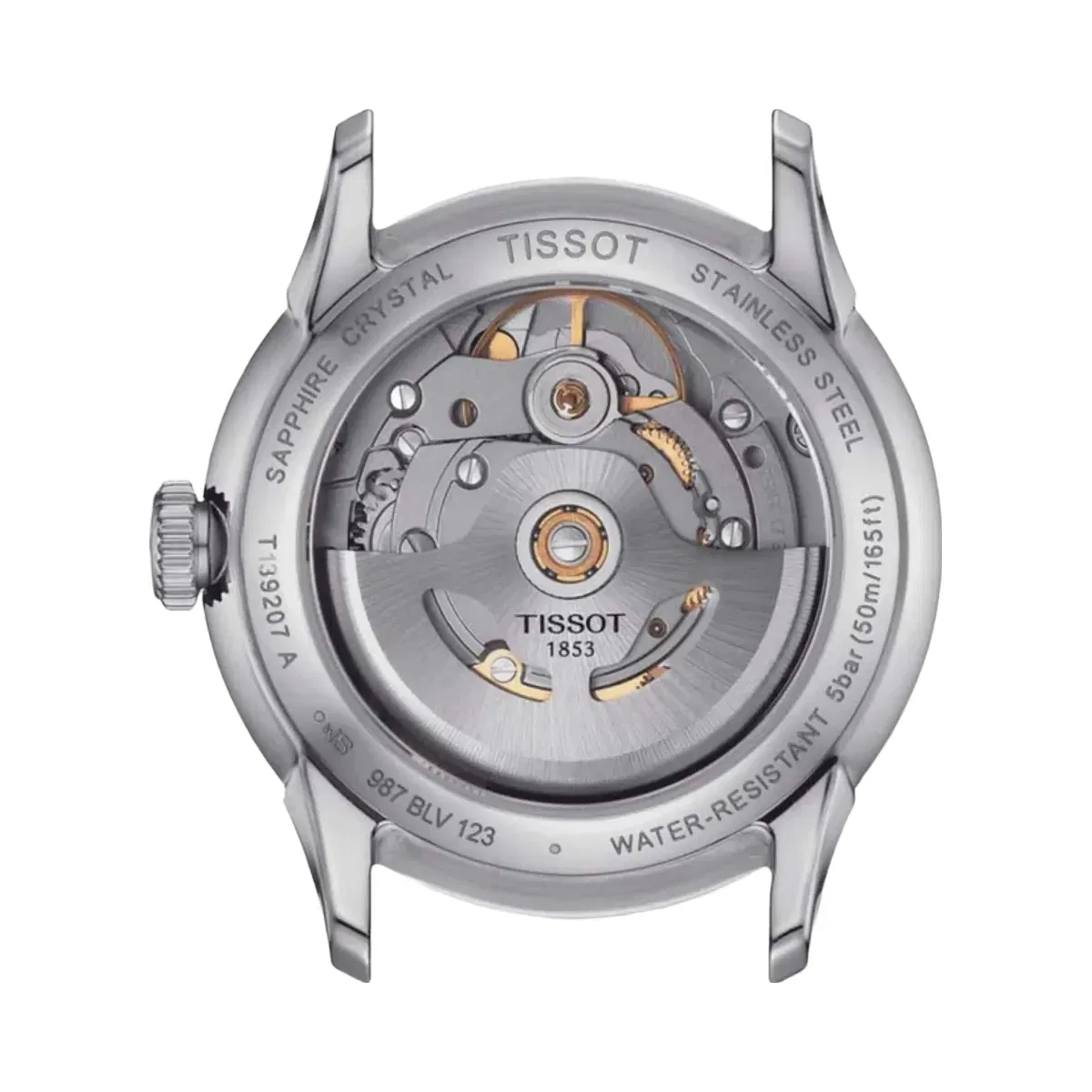 Tissot Chemin Des Tourelles Women Automatic Blue Dial Analog Stainless Steel Watch T1392071104800