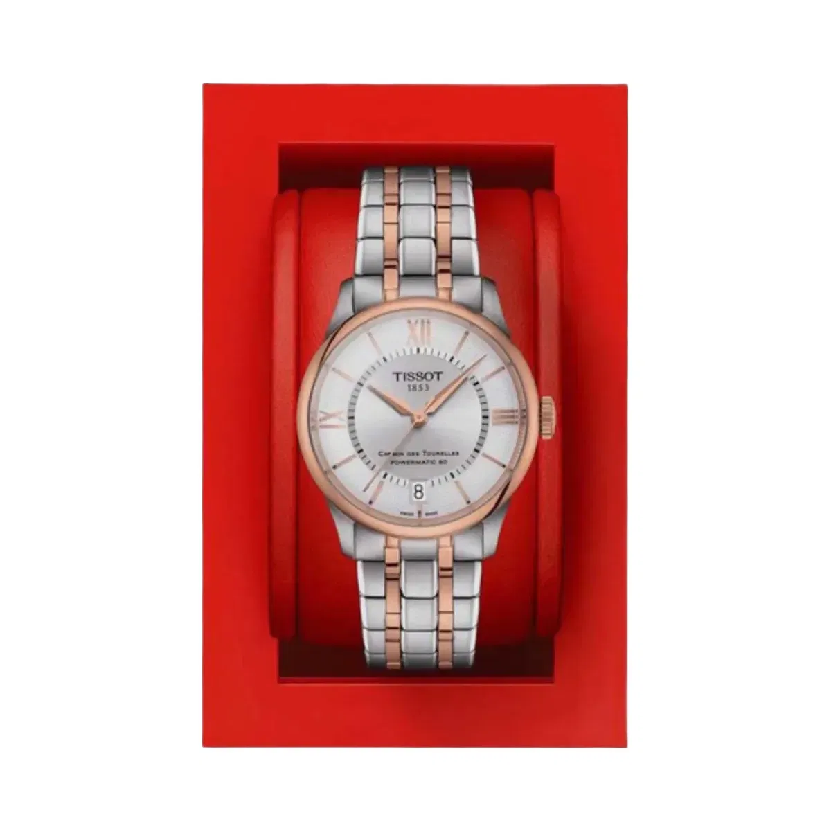 Tissot Chemin Des Tourelles Women Automatic Silver Dial Analog Stainless Steel Watch T1392072203800