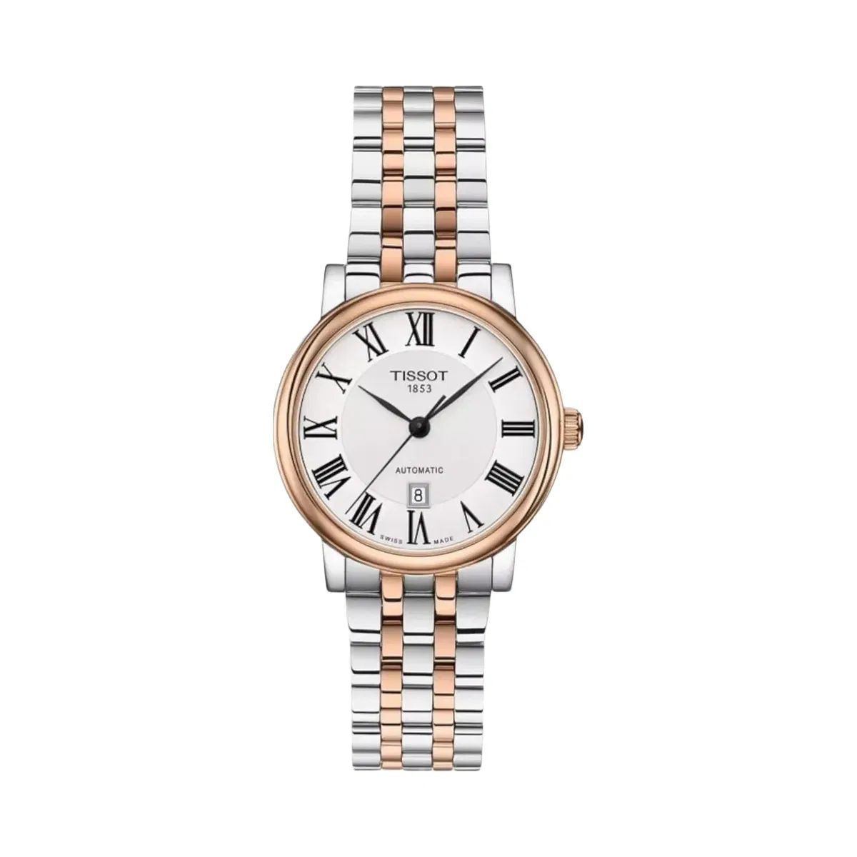 Tissot Carson Premium Women Automatic Silver Dial Analog Stainless Steel Watch T1222072203300