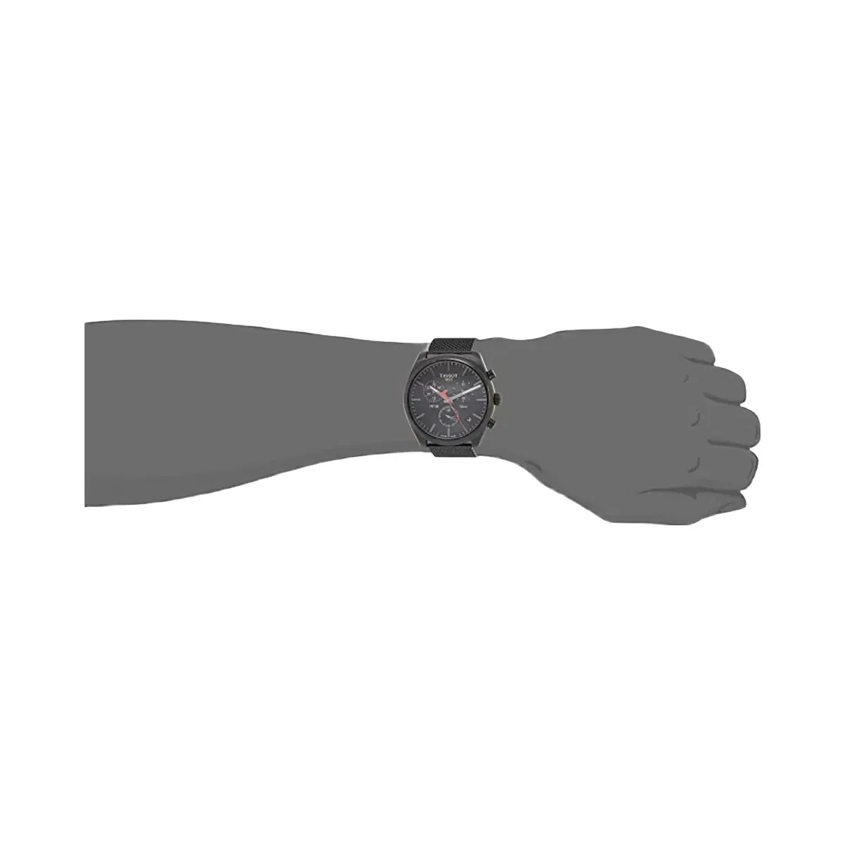 Tissot PR 100 Men Quartz Black Dial Chronograph Stainless Steel Watch T1014173305100